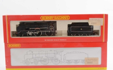 Two Hornby OO gauge model railway locomotives R2181, R2039.
