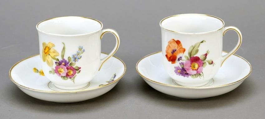 Two cups with saucer, KPM Berl