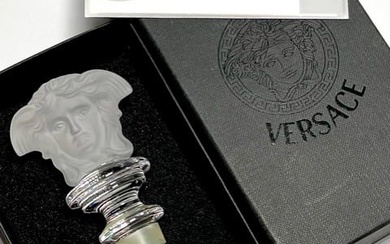 VERSACE Frosted Crystal Medusa Decanter Bottle Stopper in Original Box