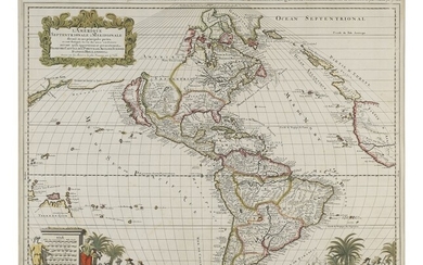 Valk, Gerard | A map of the Americas from the late Dutch period