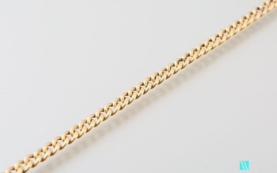 Vest chain in yellow gold 750 thousandths, gourmet...