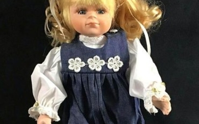 Vintage Anna Porcelain Doll late 1900s