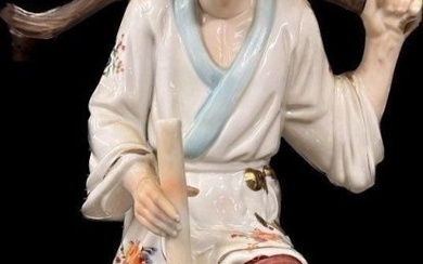 Vintage Chinese Large Porcelain Figurine 13? tall