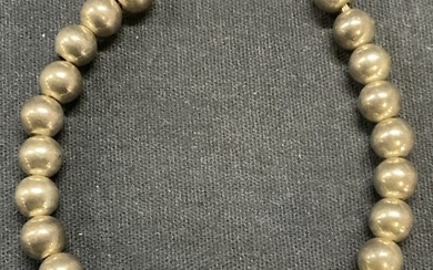 Vintage Sterling Silver Beaded Bracelet
