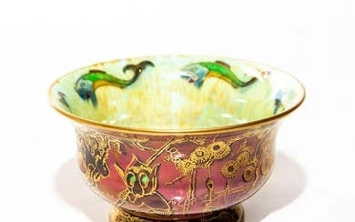 WEDGWOOD FAIRYLAND LUSTRE FIRBOLGS AND TOM THUMB BOWL