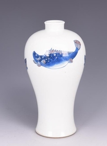 White Glazed Meiping Porcelain Vase