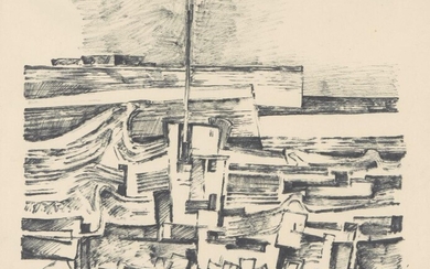 Wilfred Avery, British 1926-2016 - Coastscape No.4, 1958; ink on paper, signed and dated lower left 'W Avery 58', 27.8 x 35.7 cm Provenance: the Estate of the Artist, cat. no. '58/D/2/4' (according to the label attached to the reverse of the frame)...
