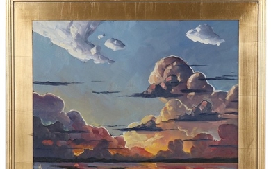William Hawkins Skyscape Oil Painting