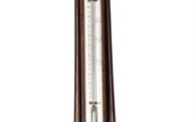 Y A VICTORIAN ROSEWOOD MERCURY WHEEL BAROMETER WITH SIX-INCH DIAL