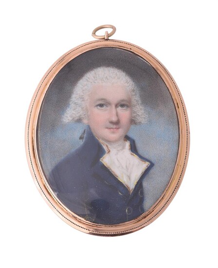 Y John Downman (British 1750 - 1824), George Branston Roberts, wearing blue coat