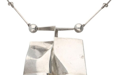 Zilveren Lapponia O2X collier met hanger 925/1000.