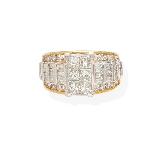a 14k gold and diamond ring