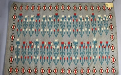 c1970 Ason Yellowhair, Navajo Hand Woven Rug, Smoke Signal