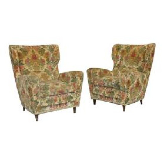 Pair Italian Lounge Chairs