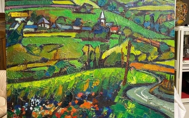 1 Oil on Canvas " Pyrenees : Aure...