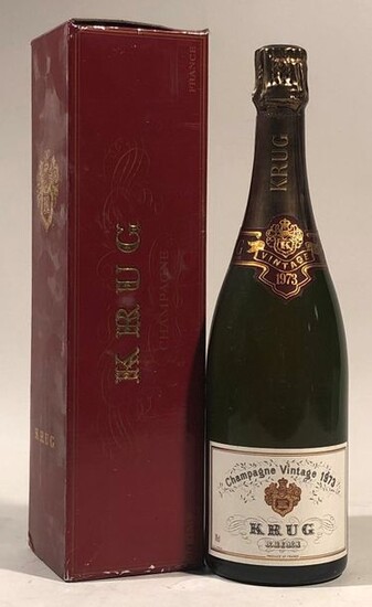 1 bouteille CHAMPAGNE "vintage", Krug 1973 (étui, LB)