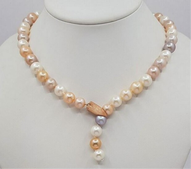 10x11mm Multi Cultured Freshwater pearls - Necklace