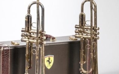 Two Trumpets, Schilke, Chicago, serial no. 2911 and 4385, with double case.Provenance: The estate of J. Geils.