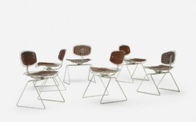 Michel Cadestin and Laurent, Pompidou chairs, six