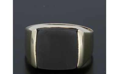 14 kt. Gold - Ring Onyx