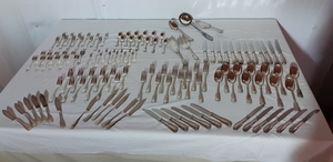 149 PC. FRENCH HEAVY SILVER PLATE FLATWARE SERVICE