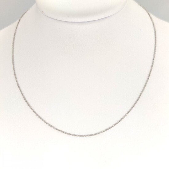 18 kt 750 carat white gold necklace New