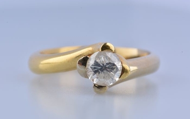 18 kt. Yellow gold - Ring - 0.79 ct Diamond