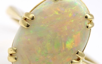 18 kt. Yellow gold - Ring - 3.41 ct Opal