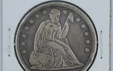 1860-O United States $1 Seated Liberty Dollar