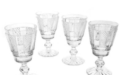 Waterford Crystal "Hibernia" Claret Wine Glasses