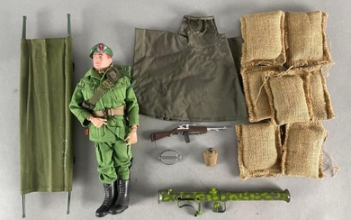 1964 Hasbro G.I. Joe Green Beret Action Figure with Accessories