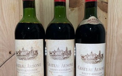 1966 2x & 1964 Chateau Ausone - Saint-Emilion Grand Cru Classé - 3 Bottles (0.75L)