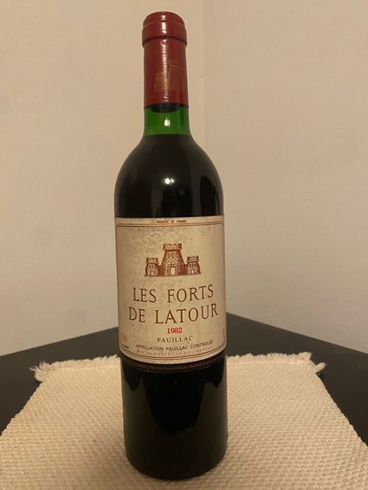 1982 Les Forts de Latour, 2nd wine of Chateau Latour - Pauillac - 1 Bottle (0.75L)
