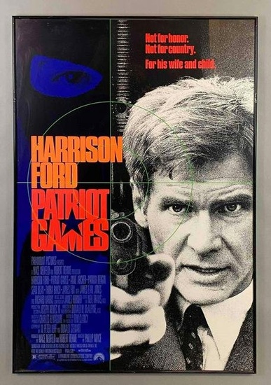 1992 Paramount Pictures Patriot Games Movie Poster