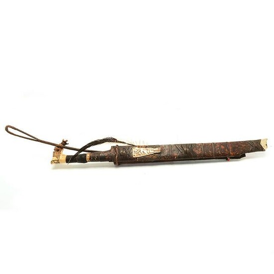 19th Century Dayak Mandau Nngayau Head Hunting Sword