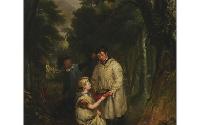 19th century Victorian, YOUNG BOYS IN A FOREST