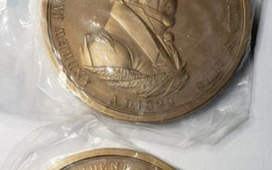 2-3 INCH PEACE AND FREEDOM BRONZE MEDALS