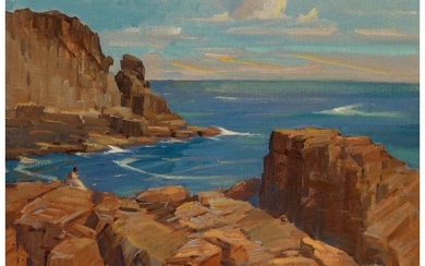 25027: Gustave Cimiotti (American, 1875-1969) Coastline