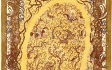 Very Fine & Unique Silk Qum "Abdolreza...
