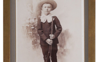 1890s Photo of Florida Boy with Rifle