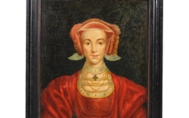 After Hans Holbein (19th century) Portrait of Anne of Cleaves