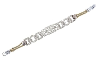 An Art Deco diamond bracelet, circa 1930