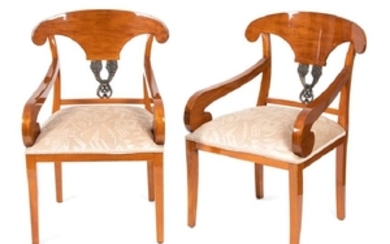 A Pair of Biedermeier Style Side Chairs