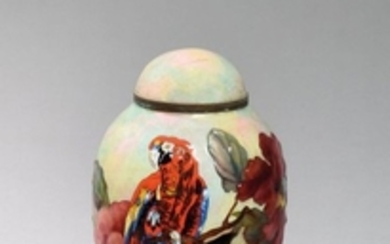 CAMILLE FAURE (1874 1956) Vase couvert en cuivre à…