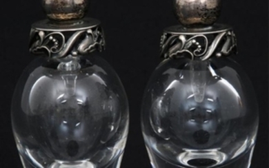 Pair of Goerg Jensen Perfume Bottles