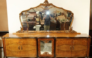 Italian Chippendale inlaid sideboard