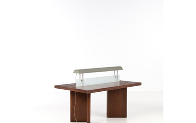 Pierre Jeanneret (1896-1967) Table de bibliothèque éclairante (petit modèle)