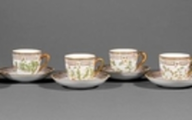 Royal Copenhagen Porcelain Coffee Cups & Saucers