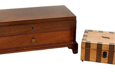 Two Inlaid Jewelry Boxes