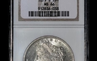 A United States 1879-S Morgan $1 Coin (NGC MS66)